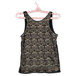 Ann Taylor Women's Black Tank Top‎ Sequins Inner Liner Petite, Size XS